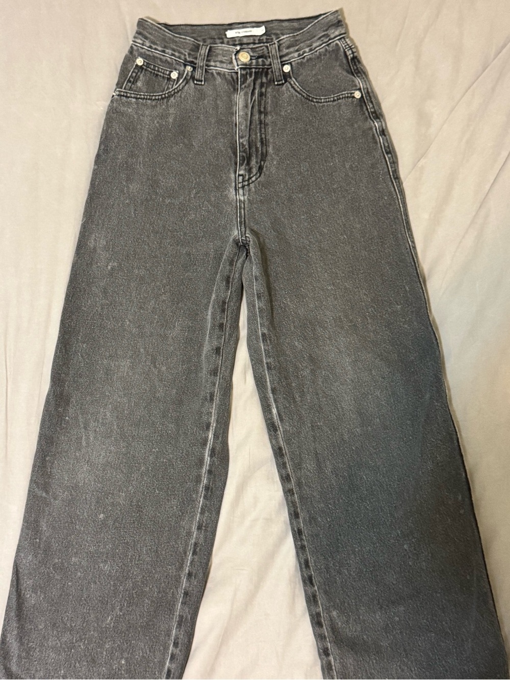 High-Rise Wide-Leg Women’s Jeans - Washed Black